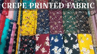 Crepe Printed Fabric  Best Quality With Latest Designs fabric crepe new cloth indiasilkmills [upl. by Pegeen]