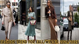 TOP 5 FASHION TRENDS for FallWinter 20242025 Runway Recap amp MustHaves [upl. by Inasah]