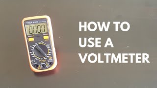 How to use a voltmeter [upl. by Aelegna]