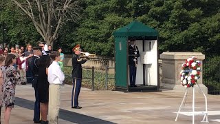 Wreath laying ceremony at the Tomb of the Unknown Soldier [upl. by Kraul]