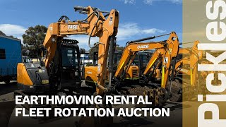 Earthmoving Rental Fleet Rotation Auction  Pickles Industrial  Video 1 [upl. by Gervase]