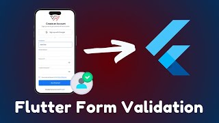 Flutter Form Validation  Flutter TextField Validation  Flutter TextFormField [upl. by Parris]