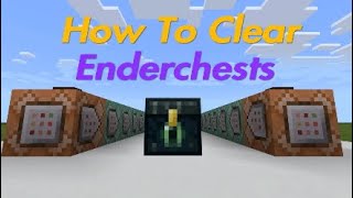 How To Clear Someones Ender Chest In Minecraft [upl. by Swetlana761]