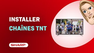 Comment installer les chaînes TNT sur la TV Sharp LC32CHE5100E [upl. by Llyrrad230]