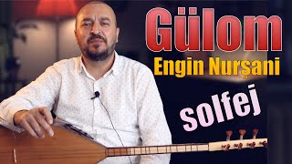 ENGİN NURŞANİ GÜLOM SOLFEJ KISA SAP BAĞLAMA NASIL ÇALINIR [upl. by Byrle206]