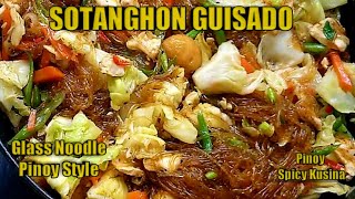 How to Cook Sotanghon Guisado Recipe  Stir Fried Glass Noodles Pinoy Style [upl. by Lewis]