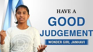 Have A Good Judgement  Youngest Motivational Speaker Janhavi Pawar [upl. by Ttam835]