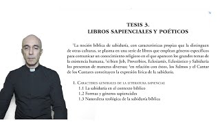 Tesis 3 Libros sapienciales y poéticos [upl. by Esorrebma]