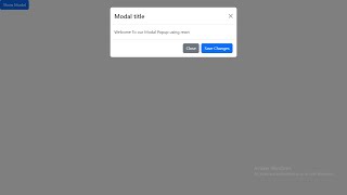 Make Modal Popup in React JS using reactbootstrap [upl. by Starks]