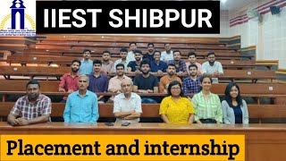 Placement and internship in IIEST Shibpur Review of IIEST Shibpur CST Placement IIEST internship [upl. by Bosson]