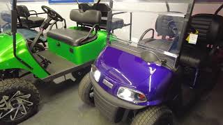 2018 EZGO RXV ELITE PURPLE GOLF CART Lake Erie Golf Cars [upl. by Llevel]