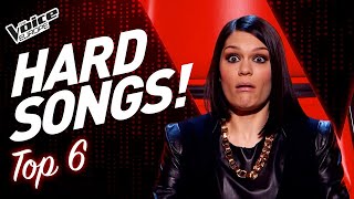 HARDEST SONGS to sing in the Blind Auditions of The Voice  TOP 6 [upl. by Petula]