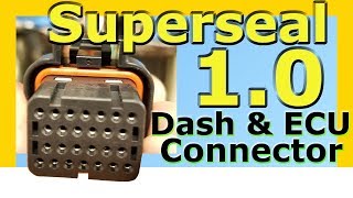 How to Replace Motorcycle Dash and ECU Connector  AMP Superseal 10 Connector [upl. by Eisen]