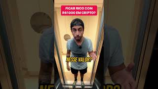 FICAR RICO COM R1000 EM CRIPTOMOEDAS [upl. by Akemahs197]