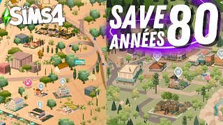 Une SAVE années 80 dans les Sims 4 ✨ [upl. by Flemings]