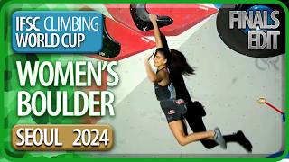 Boulder Finals  Seoul  Womens  2024  Cut Edit [upl. by Ohcamac334]