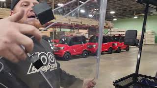 Windshield Install On The Renegade Plus And Renegade Light Electric 48v Golf Cart [upl. by Gasper]