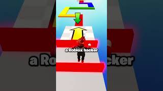 THIS ROBLOX HACKER IS A KID😂roblox shorts [upl. by Adieren]