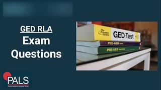 Free GED RLA Test Explained by GED RLA Teacher part 1 [upl. by Turk911]