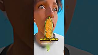 Um pé de milho no nariz 🌽 curiosidades fatoscuriosos shorts [upl. by Sainana]