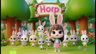 Hop Little Bunny Hop Hop kids Music Song [upl. by Philbrook]