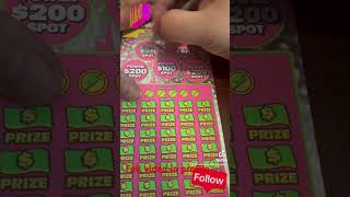 Petey Pounding a 200X Power Blitz Scratch Off Ticket from the Texas Lottery Short [upl. by Clausen]