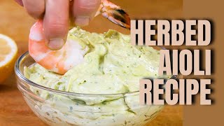 Andrew Zimmern Cooks Herbed Aioli [upl. by Ymaj]