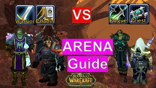 TBC Arena Paladin Warrior Vs Rogue Priest [upl. by Mlehliw]