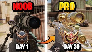 SNIPER PROGRESS FROM DAY 1 TO DAY30 USING SNIPER IN COD MOBILE HERE IS THE RESULTS [upl. by Elleirua]