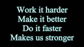 Daft PunkHarder Better Faster Stronger Lyrics [upl. by Ahseat]