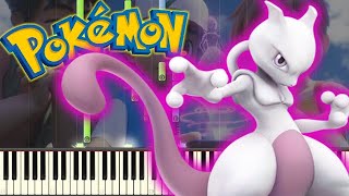 Theme Song  Pokémon Mewtwo Strikes Back—Evolution Piano Tutorial [upl. by Dream459]