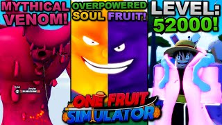 Using The STRONGEST FRUITS To Get Max Level 52000 In Roblox One Fruit Heres What Happened [upl. by Notsrik]