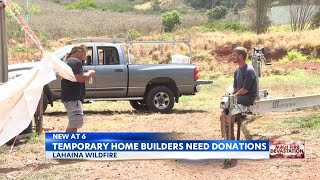 Organizers fundraise thousands for temporary homes for Lahaina fire survivors [upl. by Wenonah310]