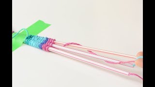 Straw Weaving Instructions  How to Weave with Drinking Straws and Yarn [upl. by Adnole307]