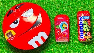 Satisfying Video  Unpacking and Mixing Rainbow Candy in 1 Skittles Boxes ASMR red [upl. by Merissa]