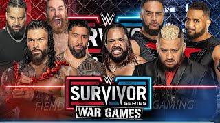 WWE 2K24  WAR GAMES  Team Roman Reigns Vs Team Solo Sikoa  WWE Survivor Series War Games [upl. by Nytsirk602]