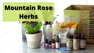 Mountain Rose Herbs Haul [upl. by Nivek]