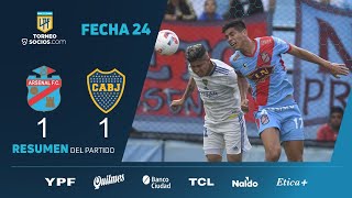 TorneoSocios  Fecha 24  resumen de Arsenal  Boca [upl. by Rossen]