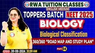 NEET UG 2025  NEET Biology Biological Classification Part04 By Vandana Mam [upl. by Oyr]