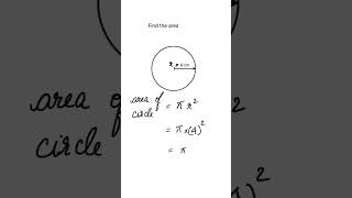 How to find the Area of Circle maths geometry example area circle [upl. by Alokin]