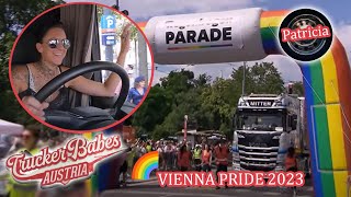 🌈 Pride 2023 in Wien  Pazi ist wieder dabei  Trucker Babes Austria  ATV [upl. by Leitman531]