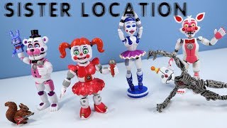 Five Nights at Freddys FNAF Sister Location Action Figures Funko with Ennard [upl. by Pyne]