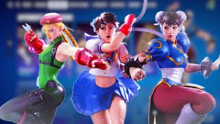 ¡¡STREET FIGHTER SKINS COME TODAY ITEM SHOP FORTNITE ChunLi Sakura Cammy Return Relase date [upl. by Jessen]