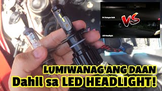 Paano Maginstall ng LED HEADLIGHT at ok ba ito kumpara sa STOCK BULB  How To Install LED HEADLIGHT [upl. by Dowell]