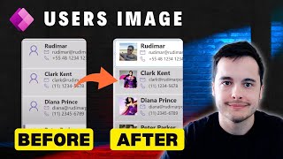 How to Display User Profile Pictures in Power Apps Gallery Using Email  Power Apps Tutorial [upl. by Nisen]