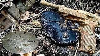 UNIQUE FINDS FROM THE GERMAN WWII DUGOUT  WW2 METAL DETECTING [upl. by Higgins466]