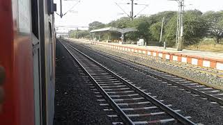 Fastest express train crossing Indian railway 12903 Golden Temple Mail meet 12416 Intercity Express [upl. by Nadiya]