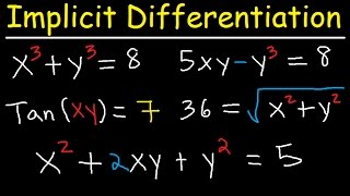 Implicit Differentiation Explained  Product Rule Quotient amp Chain Rule  Calculus [upl. by Femmine]