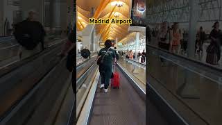 Connecting flight Madrid Airport Spain [upl. by Jeanie863]