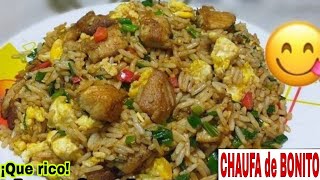 Así preparo Arroz Chaufa de PESCADO 🇵🇪 Receta fácil y deliciosa 😋 chaufa de bonito [upl. by Eanaj]